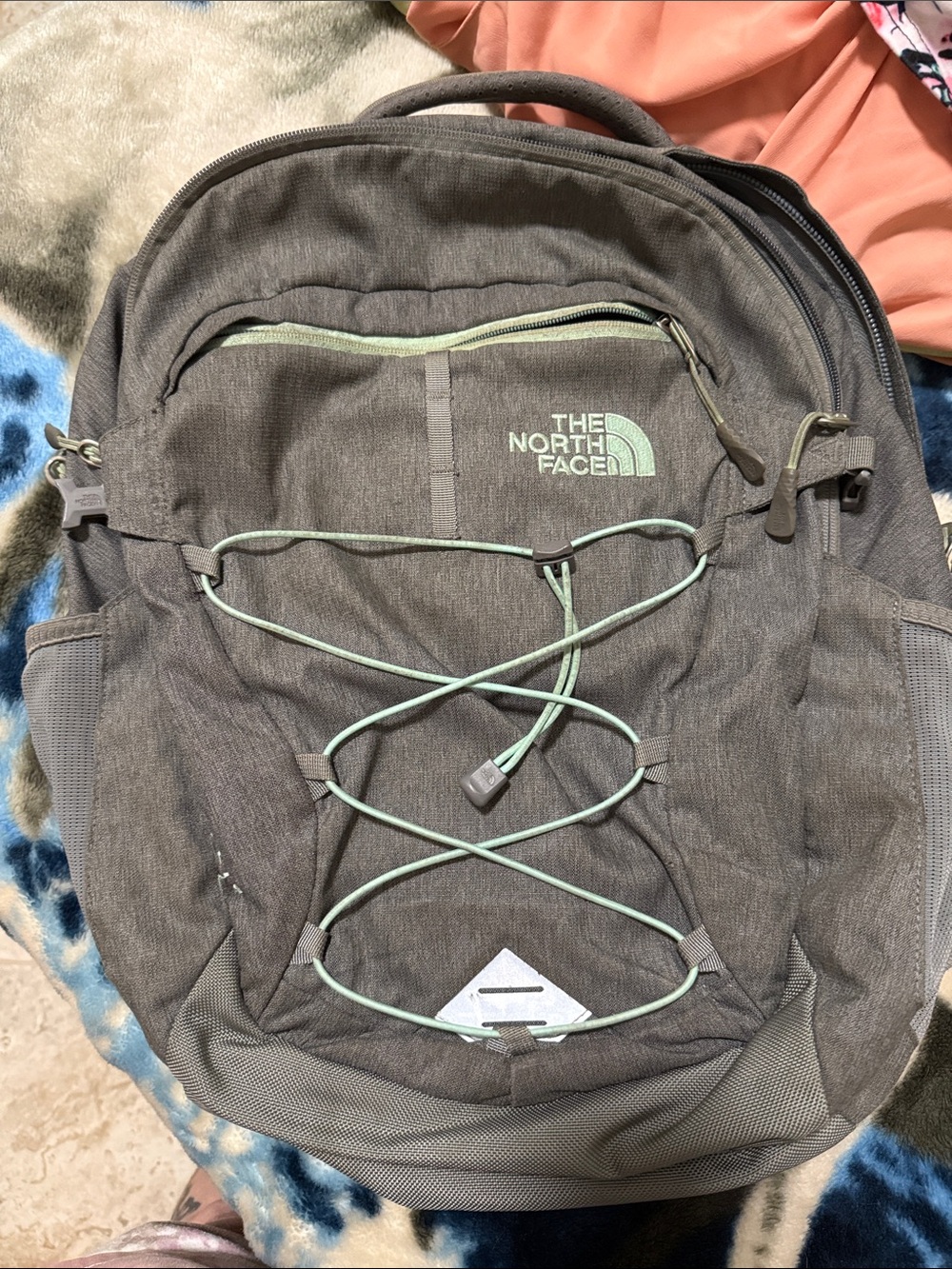 The North Face Gray borealis flex vent laptop padded Backpack